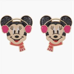 NEW BaubleBar x Disney Minnie Mouse Winter Ear Muffs Earrings